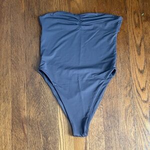 Slate Swim Strapless Lenox One Piece Swimsuit